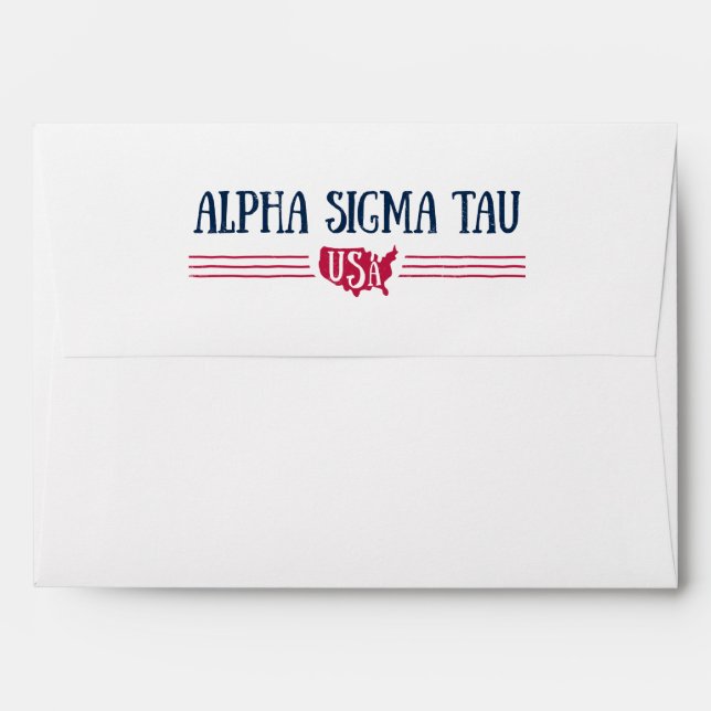 Alpha Sigma Tau USA Envelope (Back (Top Flap))