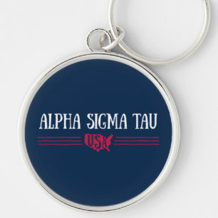 Alpha Sigma Tau USA Keychain