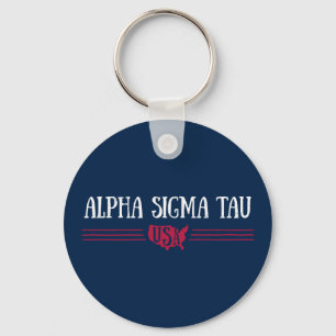 Alpha Sigma Tau USA Keychain