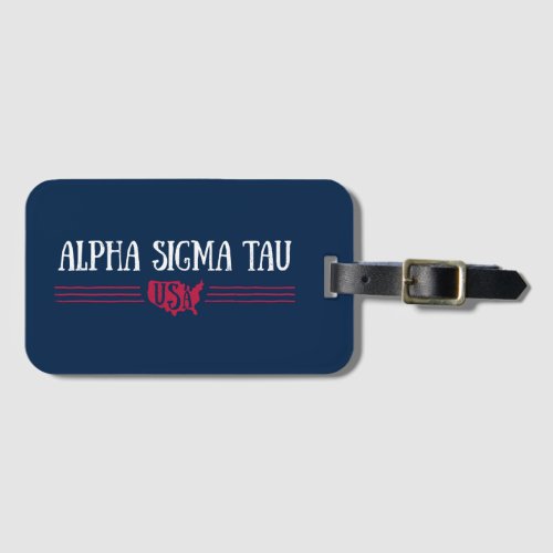 Alpha Sigma Tau USA Luggage Tag
