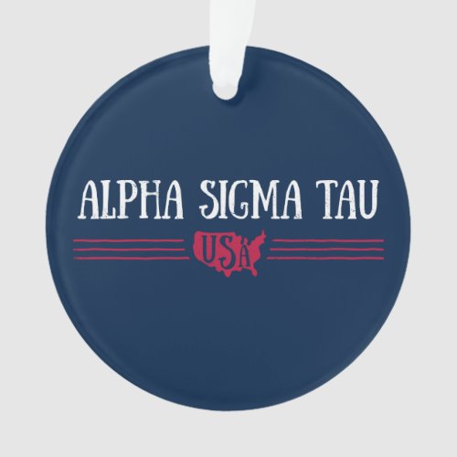Alpha Sigma Tau USA Ornament