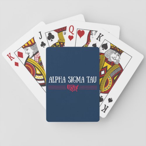 Alpha Sigma Tau USA Poker Cards