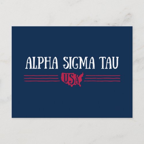 Alpha Sigma Tau USA Postcard