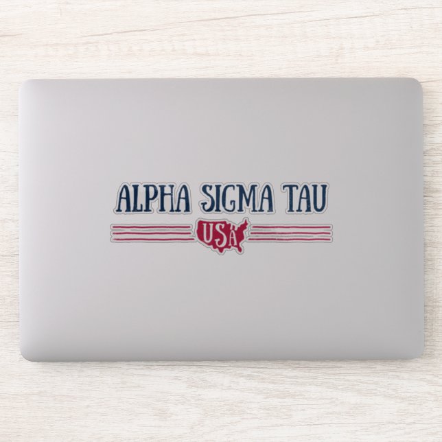 Alpha Sigma Tau USA Sticker (Computer)
