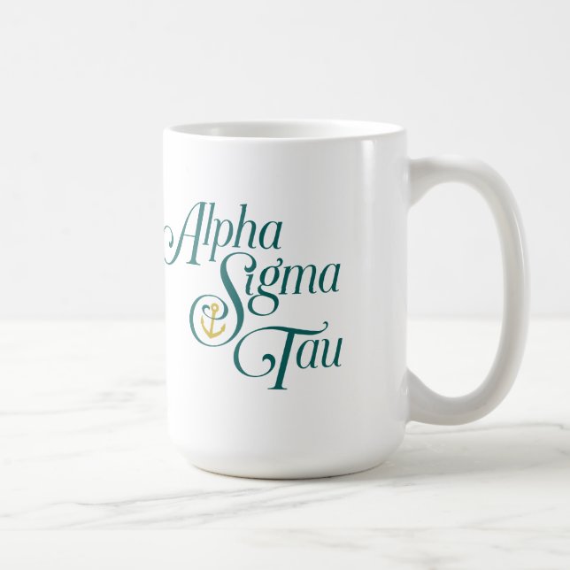 Alpha Sigma Tau Vertical Mark 2 Coffee Mug (Right)