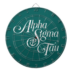 Alpha Sigma Tau Vertical Mark Dart Board