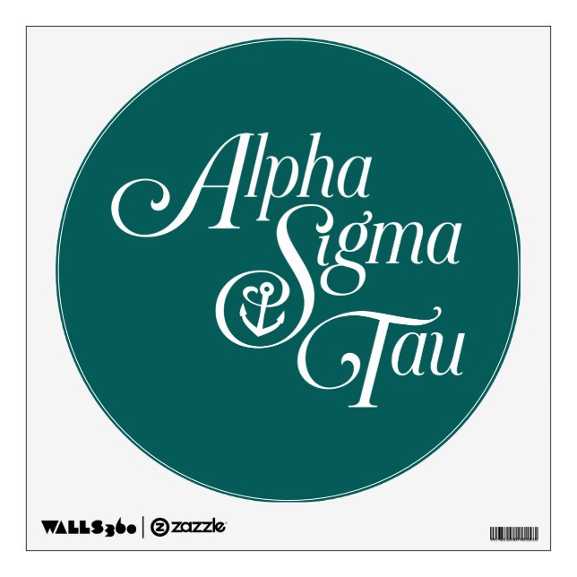 Alpha Sigma Tau Vertical Mark Wall Decal (Front)