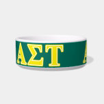 Alpha Sigma Tau Yellow Letters Bowl<br><div class="desc">Check out these official Alpha Sigma Tau designs! Personalize your own Greek merchandise on Zazzle.com! Click the Customize button to insert your own name, class year, or club to make a unique product. Try adding text using various fonts & view a preview of your design! Zazzle's easy to customize products...</div>
