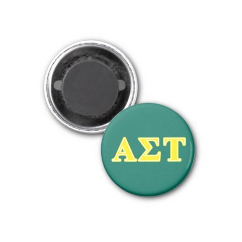Alpha Sigma Tau Yellow Letters Magnet