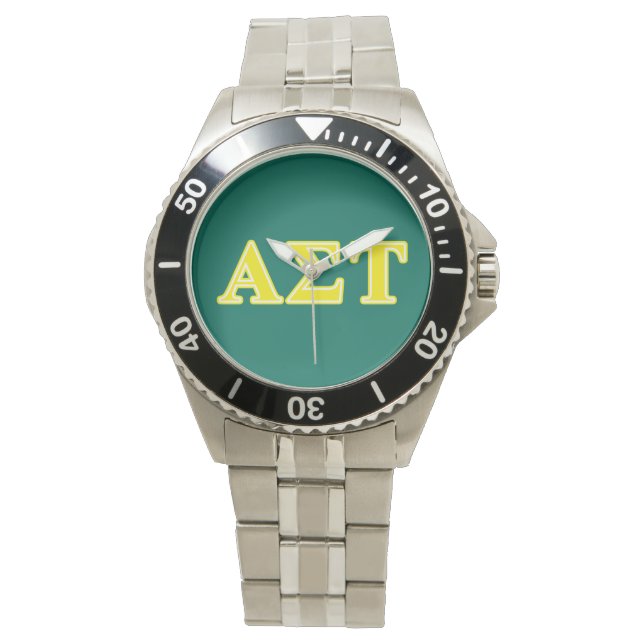 Alpha Sigma Tau Yellow Letters Watch (Front)