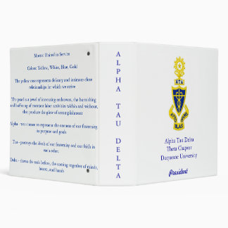 Alpha Tau Delta Binder