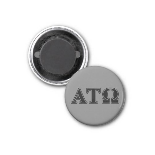 Alpha Tau Omega Black Letters Magnet