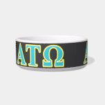 Alpha Tau Omega Blue and Yellow Letters Bowl<br><div class="desc">Check out these official Alpha Tau Omega designs! Personalize your own Greek merchandise on Zazzle.com! Click the Customize button to insert your own name, class year, or club to make a unique product. Try adding text using various fonts & view a preview of your design! Zazzle's easy to customize products...</div>