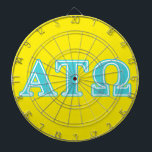 Alpha Tau Omega Blue Letters Dartboard<br><div class="desc">Check out these official Alpha Tau Omega designs! Personalize your own Greek merchandise on Zazzle.com! Click the Customize button to insert your own name, class year, or club to make a unique product. Try adding text using various fonts & view a preview of your design! Zazzle's easy to customize products...</div>