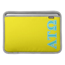 Alpha Tau Omega Blue Letters MacBook Sleeve