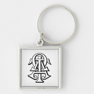 Alpha Tau Omega Interlocked Letters Keychain
