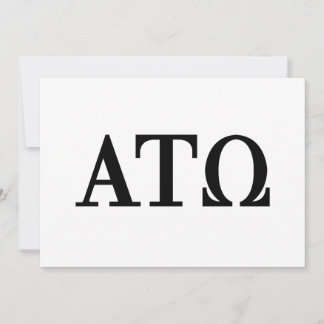 Alpha Tau Omega Letters