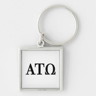 Alpha Tau Omega Letters Keychain