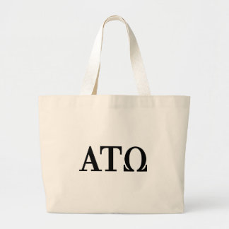 Alpha Tau Omega Letters Large Tote Bag