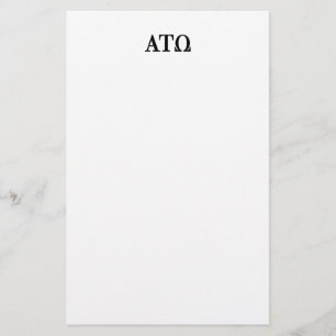Alpha Tau Omega Letters Stationery