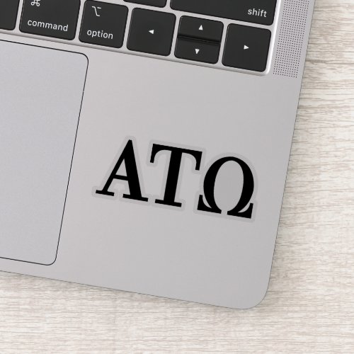 Alpha Tau Omega Letters Sticker