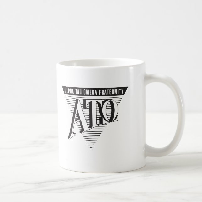 Alpha Tau Omega Name and Letters Coffee Mug (Right)