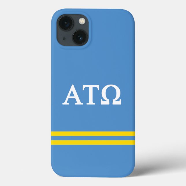 Alpha Tau Omega | Sport Stripe Case-Mate iPhone Case (Back)