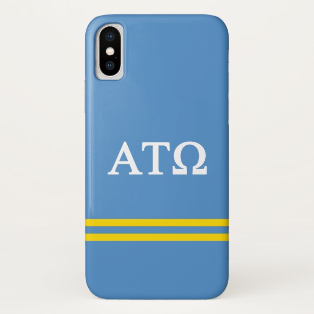 Alpha Tau Omega | Sport Stripe Case-Mate iPhone Case (Back)