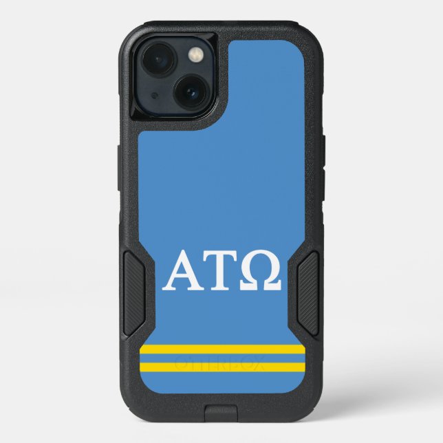 Alpha Tau Omega | Sport Stripe Otterbox iPhone Case (Back)