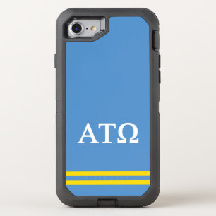 Alpha Tau Omega   Sport Stripe OtterBox Defender iPhone SE/8/7 Case