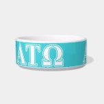 Alpha Tau Omega White and Blue Letters Bowl<br><div class="desc">Check out these official Alpha Tau Omega designs! Personalize your own Greek merchandise on Zazzle.com! Click the Customize button to insert your own name, class year, or club to make a unique product. Try adding text using various fonts & view a preview of your design! Zazzle's easy to customize products...</div>