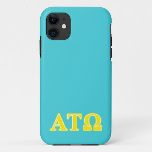 Alpha Tau Omega Yellow Letters iPhone 11 Case