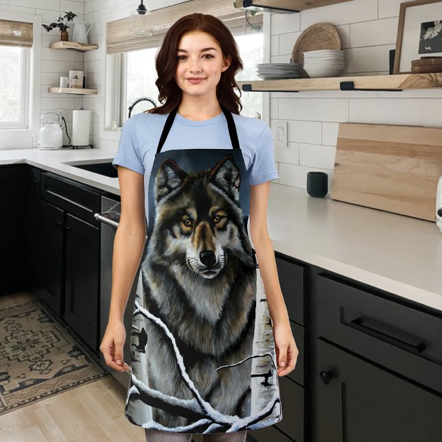 Alpha Timber Wolf Poplar Trees Apron (Creator Uploaded)