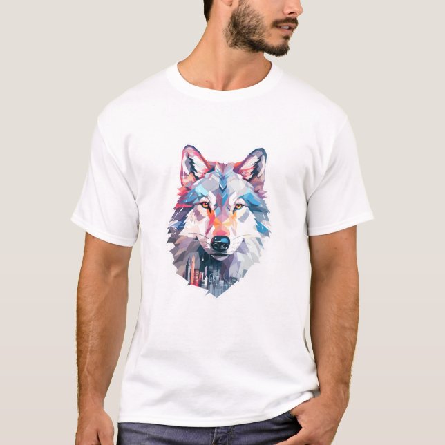 Alpha Wolf Animal World Wildlife Beauty Discovery T-Shirt (Front)