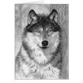 Alpha Wolf Blank Card (Front)