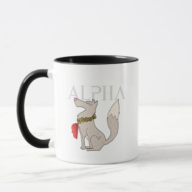 Alpha Wolf Mug (Left)