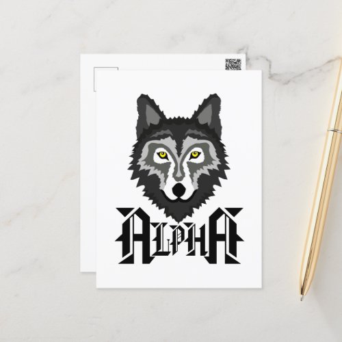 Alpha Wolf Postcard