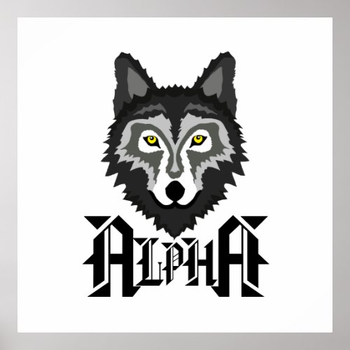 Alpha Wolf Poster