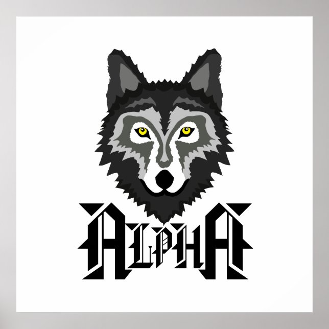 Alpha Wolf Poster (Front)