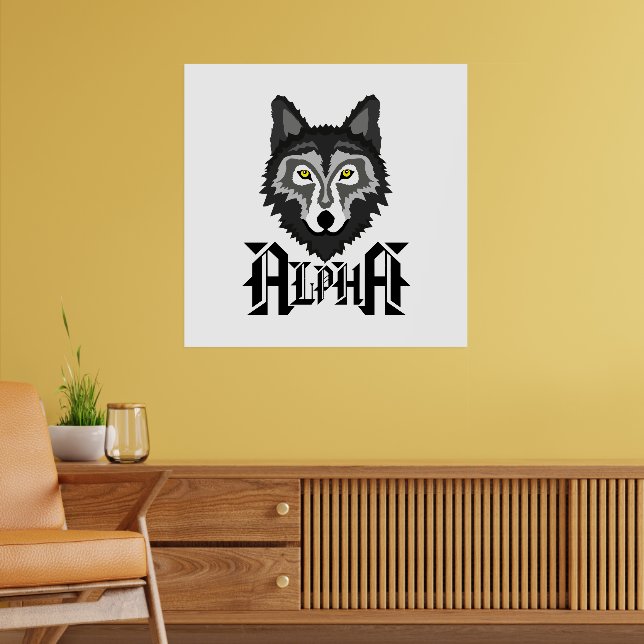 Alpha Wolf Poster | Zazzle
