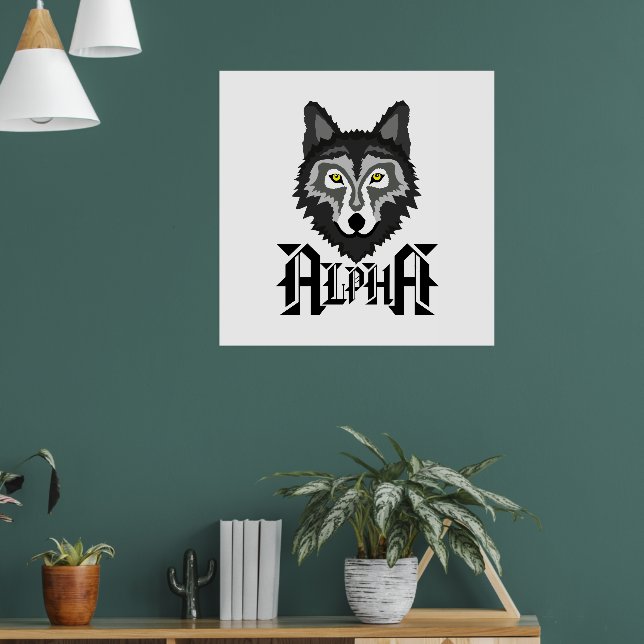Alpha Wolf Poster | Zazzle