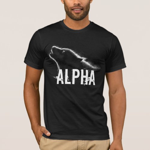 Alpha Wolf T_Shirt _ Black