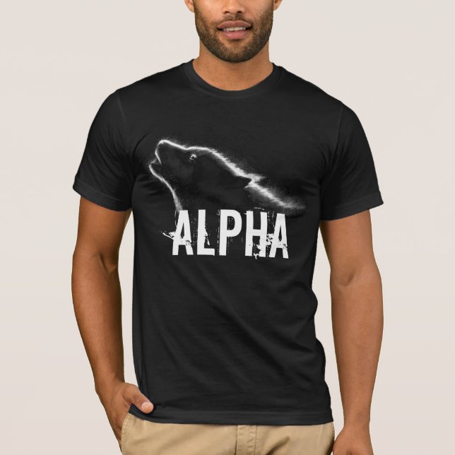 Alpha Wolf T-Shirt - Black (Front)