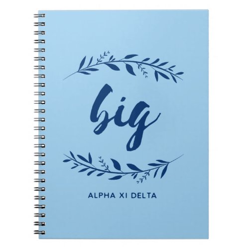 Alpha Xi Delta Big Wreath Notebook