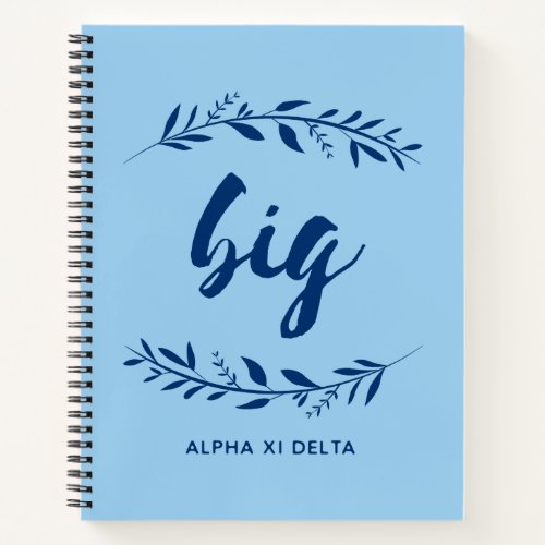 Alpha Xi Delta Big Wreath Notebook