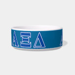 Alpha Xi Delta Blue Letters Bowl<br><div class="desc">Check out these official Alpha Xi Delta designs! Personalize your own Greek merchandise on Zazzle.com! Click the Customize button to insert your own name, class year, or club to make a unique product. Try adding text using various fonts & view a preview of your design! Zazzle's easy to customize products...</div>