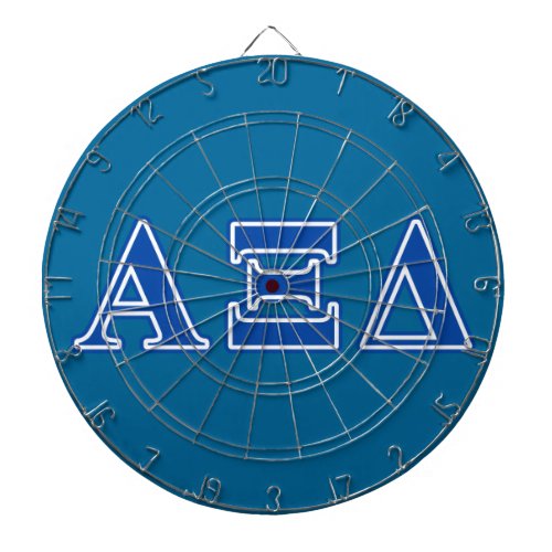 Alpha Xi Delta Blue Letters Dartboard