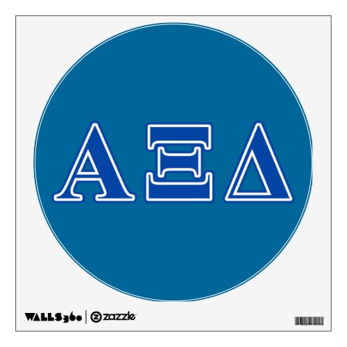 Alpha Xi Delta Blue Letters Wall Decal
