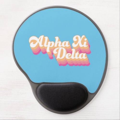 Alpha Xi Delta  Groovy Script Gel Mouse Pad