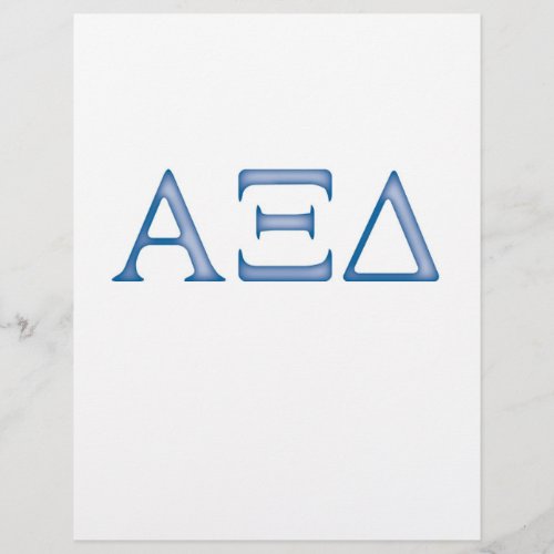 Alpha Xi Delta Letters Flyer